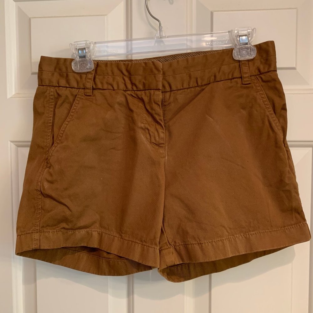 J. CREW HONEY BROWN CHINO SHORTS!